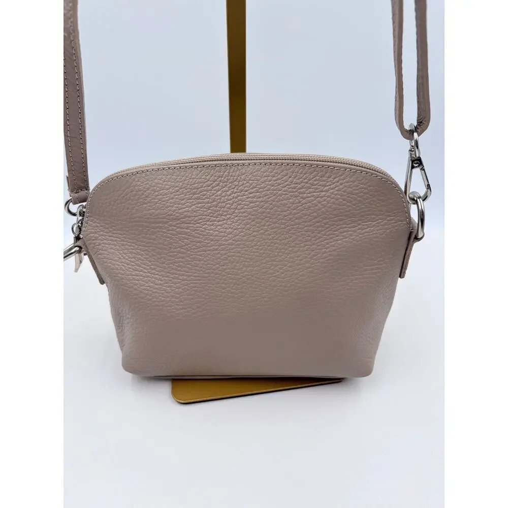 Borse In Pelle Tan Dome Crossbody